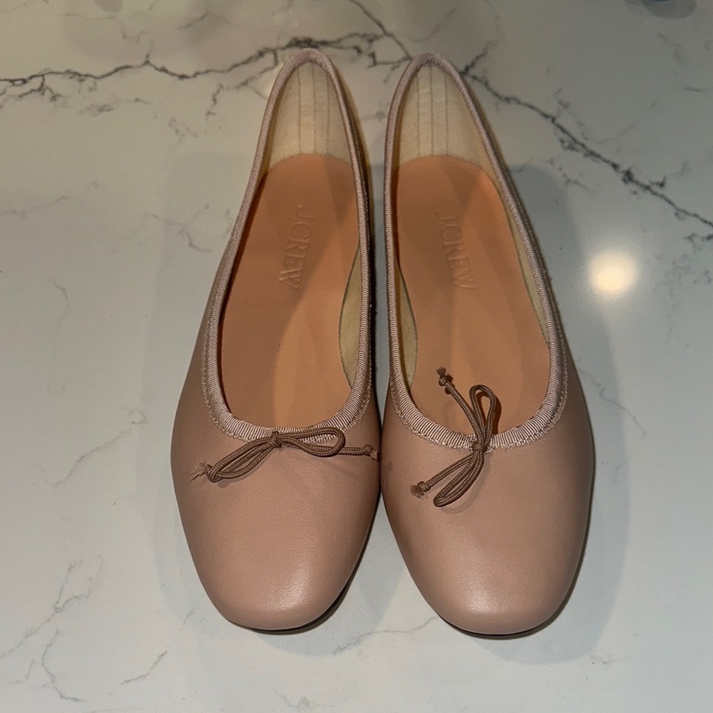 J Crew Elegant Nude Ballet Flats